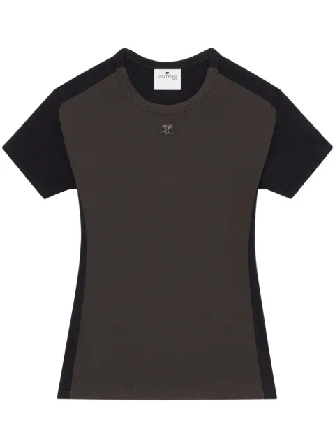 Courrèges Contrast Frame cotton T-shirt