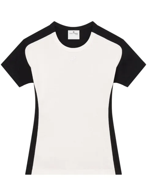 Courrèges Contrast Frame cotton T-shirt
