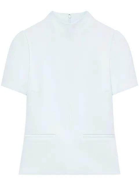 Courrèges high-neck twill T-shirt