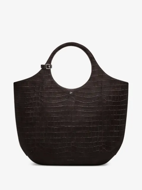 Courrèges Borsa tote Holy grande con effetto coccodrillo