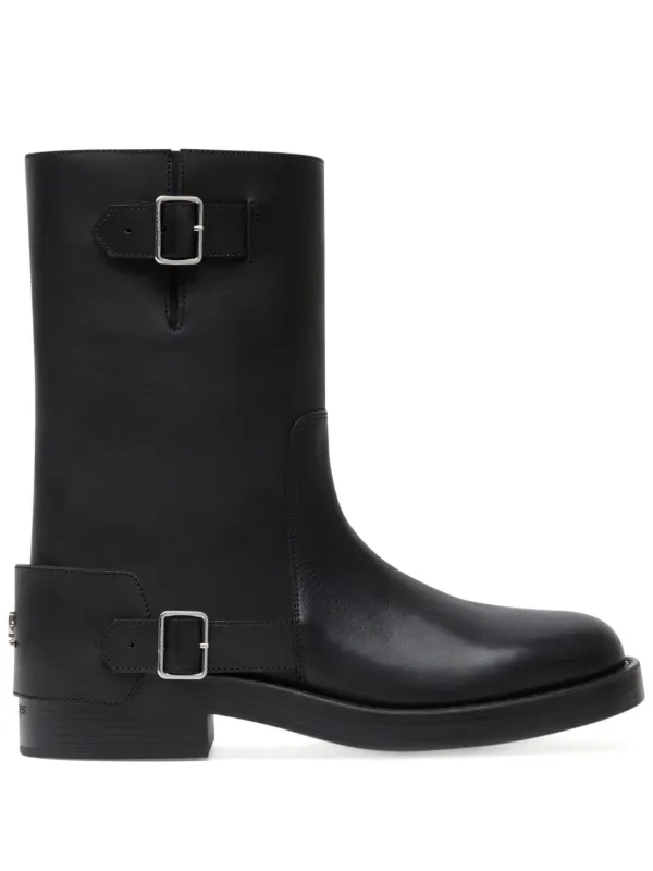 Courreges Americana Harness Leather Boots Farfetch