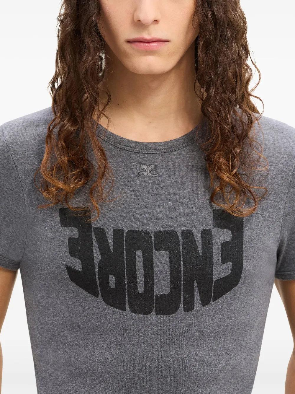 Courrèges Katoenen T-shirt Grijs