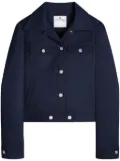 Courrèges Trucker button-fastening twill jacket - Blue