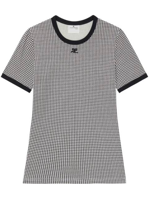 Courrèges playera con ribete en contraste