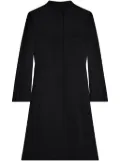 Courrèges Heritage crepe-texture coat - Black