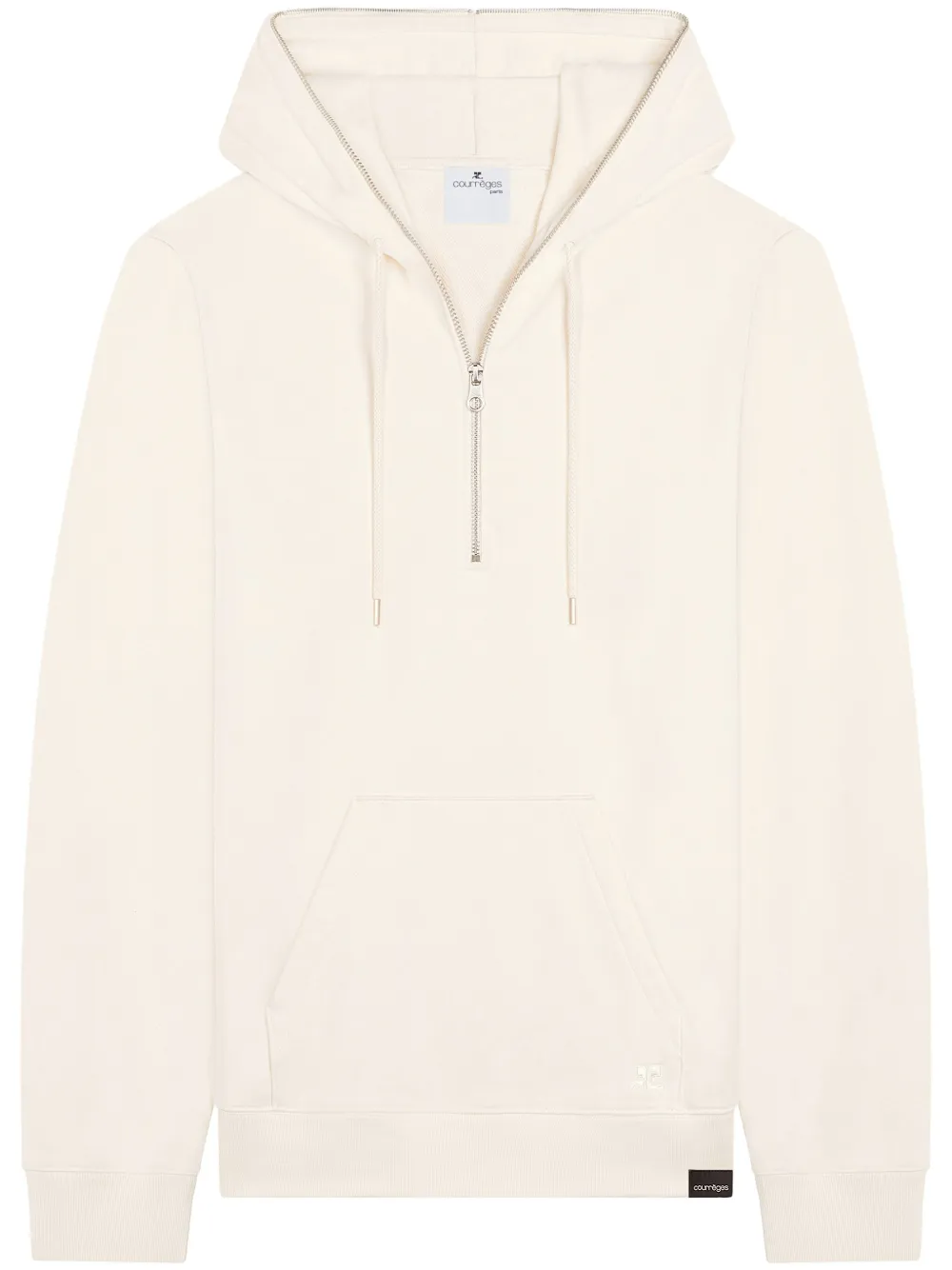 Courrèges Hoodie met rits Wit