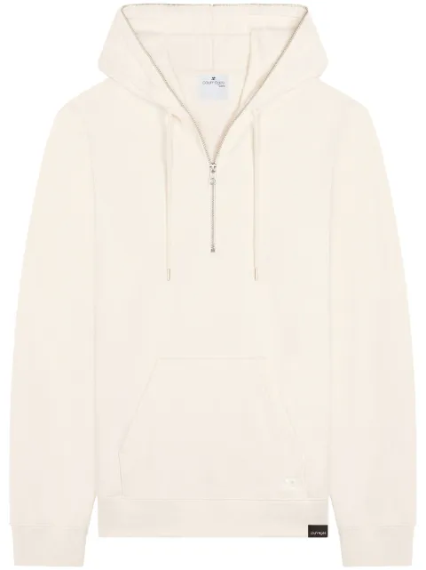 Courrèges hoodie con cierre
