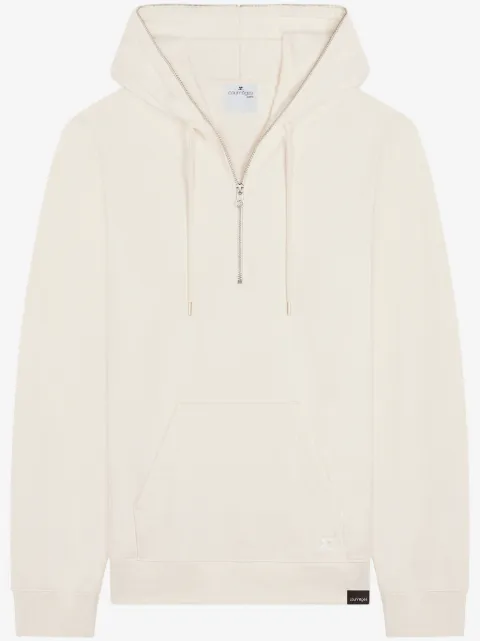 Courrèges zipped fleece hoodie 