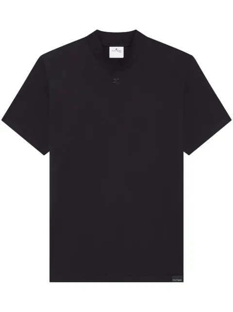 Courrèges t-shirt en coton Volvano à logo appliqué