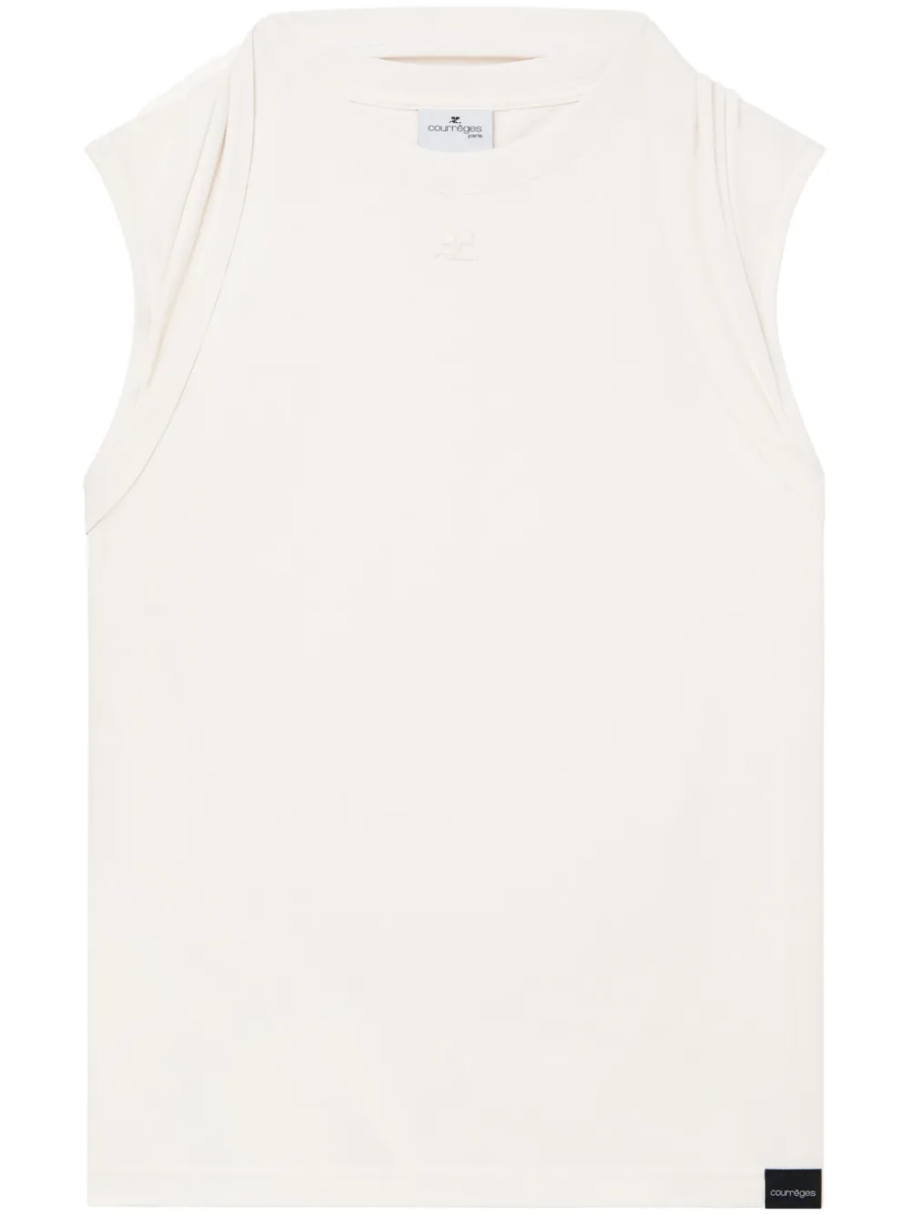 Courrèges Katoenen tanktop Wit