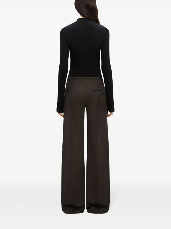 Courrèges Tracksuit Interlock low-rise Baggy Pants | Black