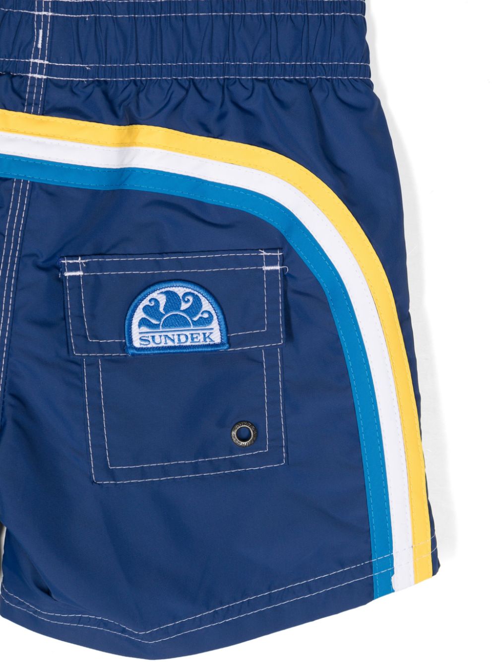 Sundek Zwembroek met logopatch - Blauw