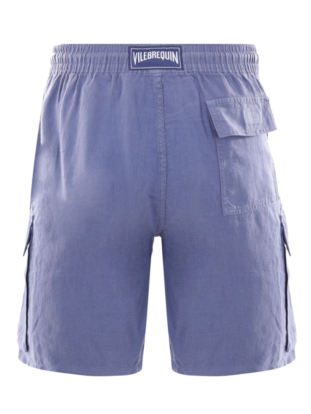 Shop Vilebrequin Drawstring Linen Shorts In Violett