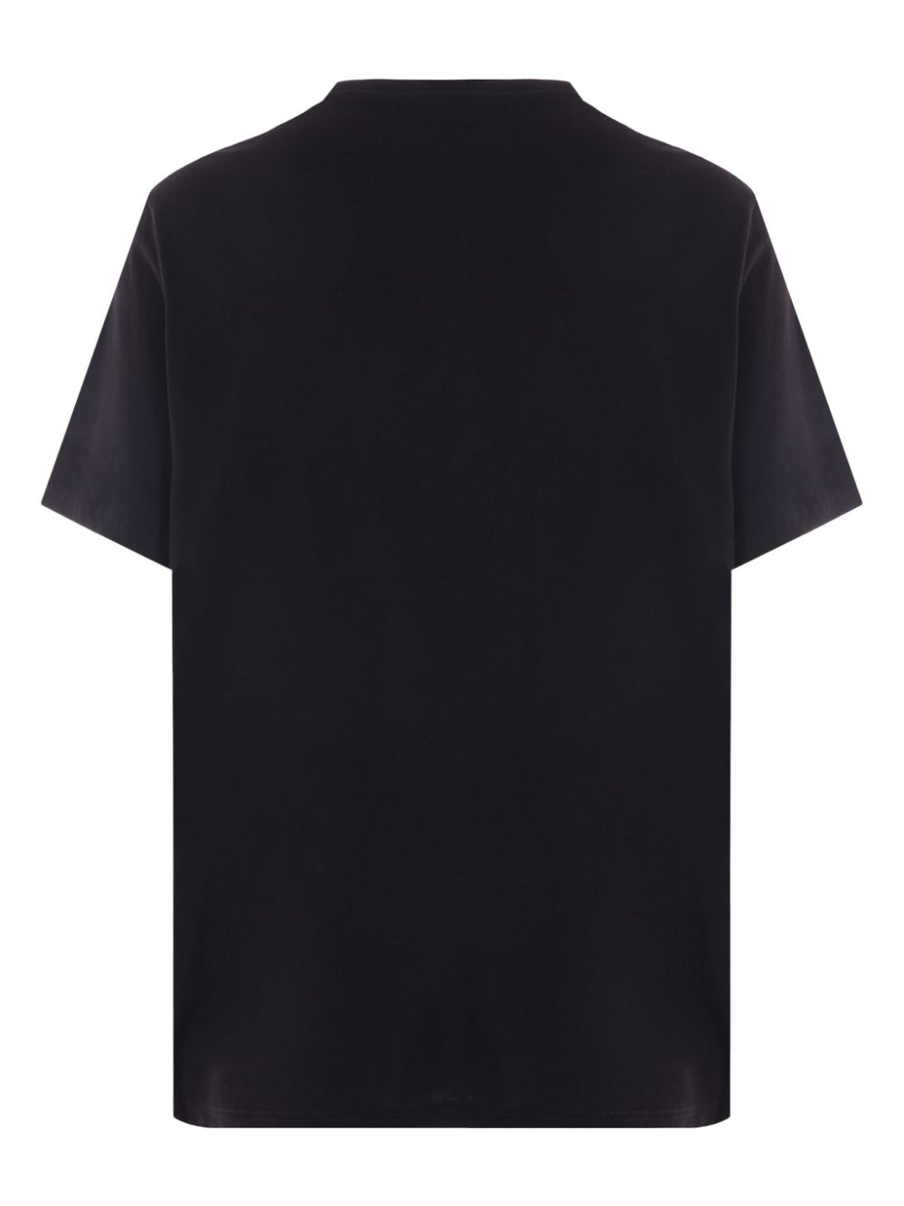 Shop Alexander Mcqueen Wax Flower Skull Cotton T-shirt In Black