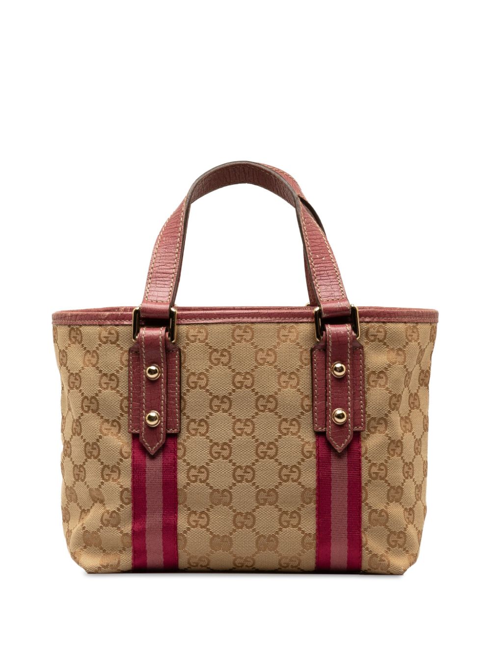 Pre-owned Gucci 2000-2015 Gg Canvas Jolicoeur Tote Bag In 褐色
