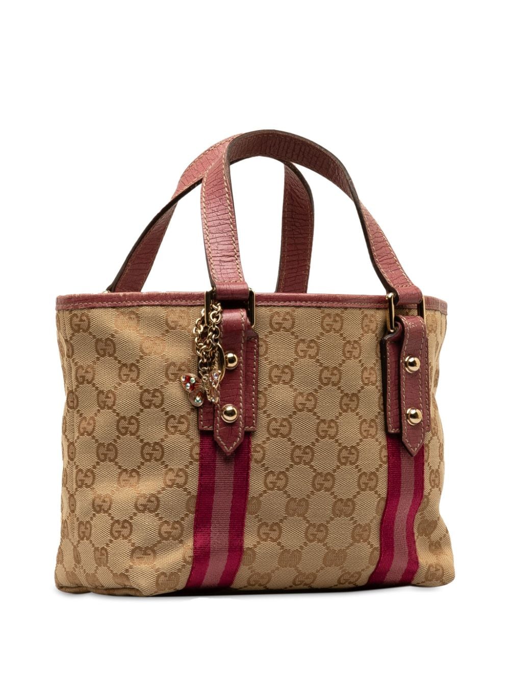 Pre-owned Gucci 2000-2015 Gg Canvas Jolicoeur Tote Bag In 褐色
