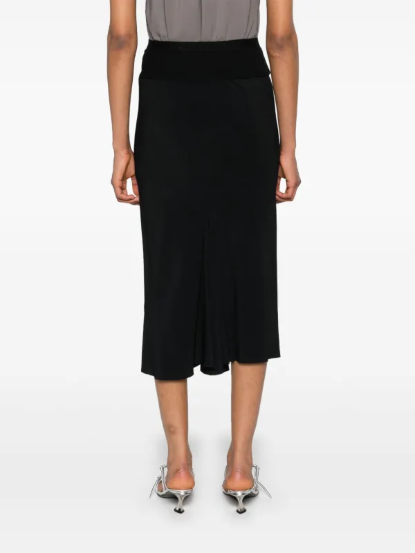 スカート Rick Owens Lido Black Linen Skirt Rick Owens Lido Bias Skirt | Black | FARFETCH UK