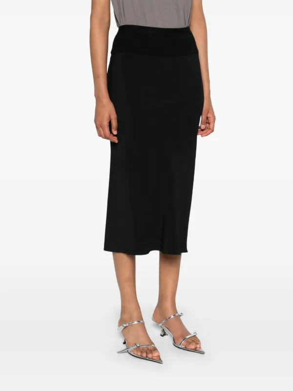Rick Owens Lido Bias Skirt | Black | FARFETCH UK