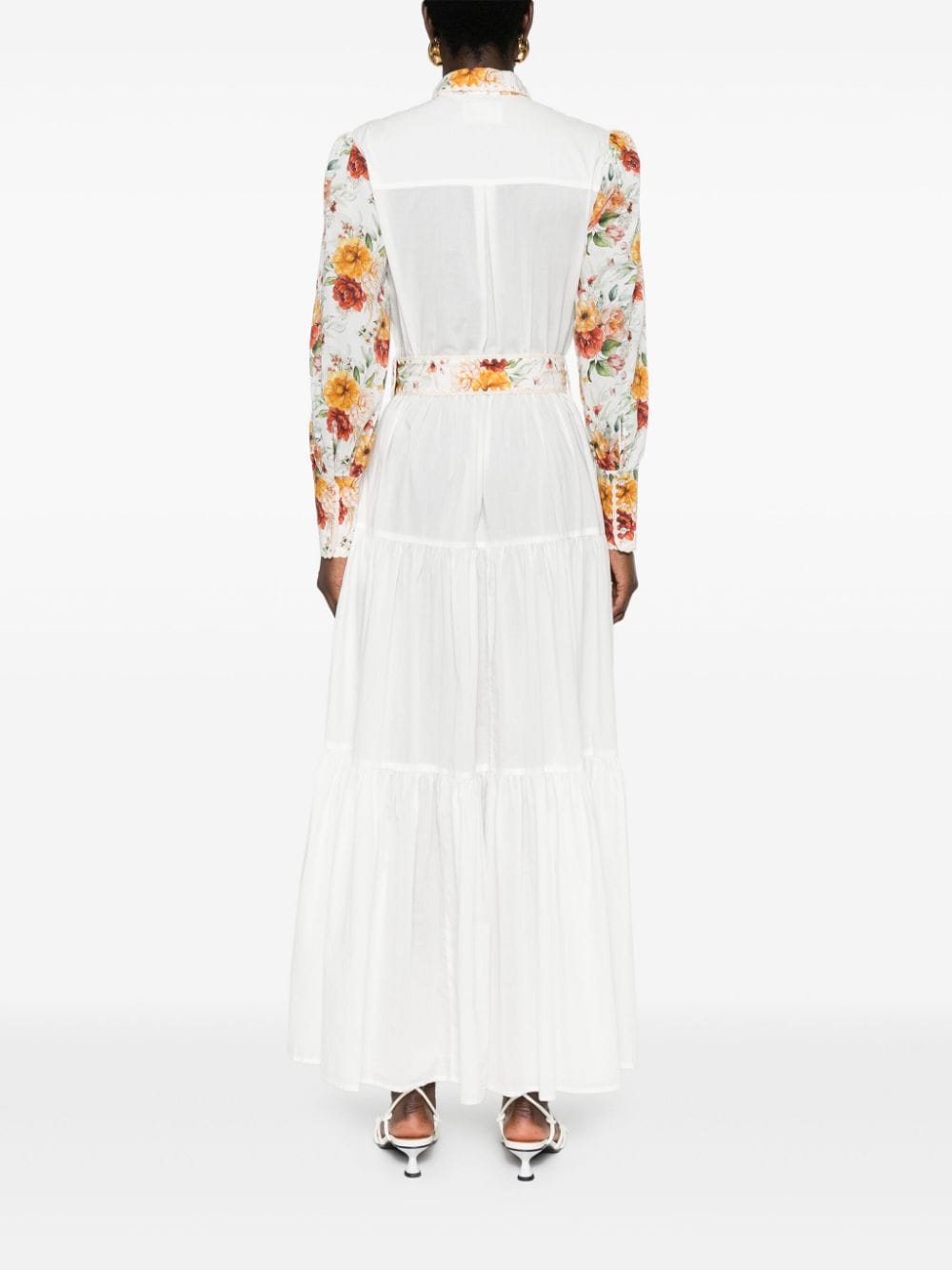 Shop Mc2 Saint Barth Marbella Cotton Shirt Dress In White