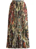 ETRO paisley-print pleated midi skirt - Neutrals