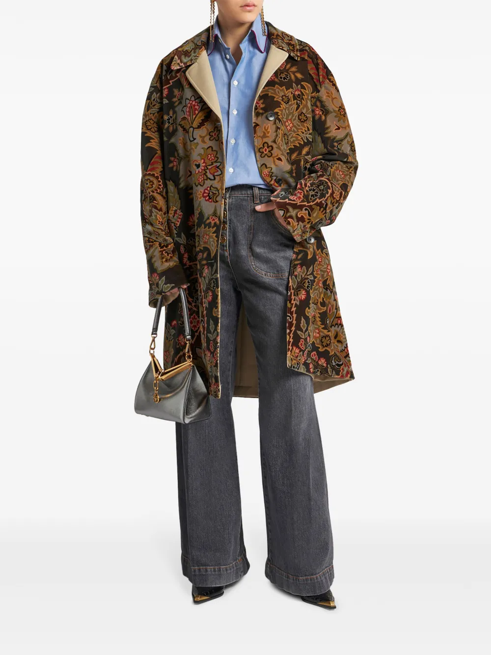 ETRO Flared jeans met wijde pijpen - Grijs