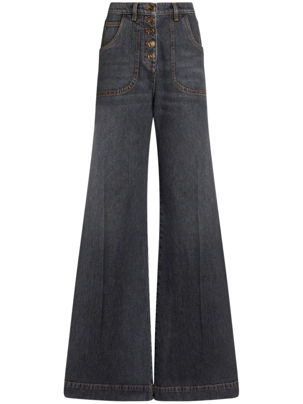 ETRO Flared jeans met wijde pijpen Grijs