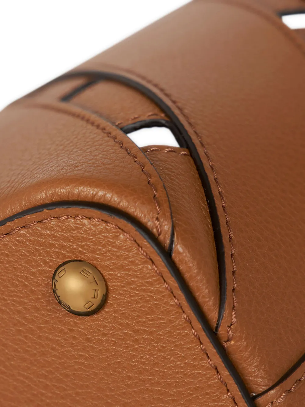 ETRO Leren shopper Bruin