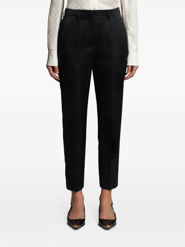 パンツ ETRO Woman Pants Black WREA001499TCD01 N0000 ETRO Duchess Cigarette Trousers | Black | FARFETCH