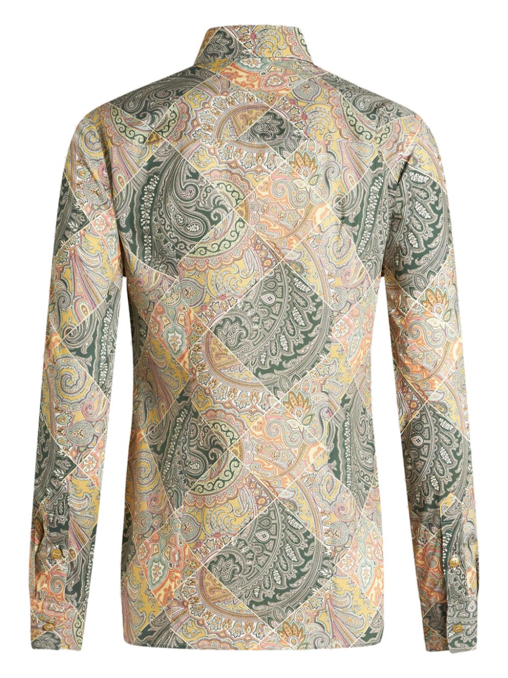 ETRO patchwork-print poplin shirt Women