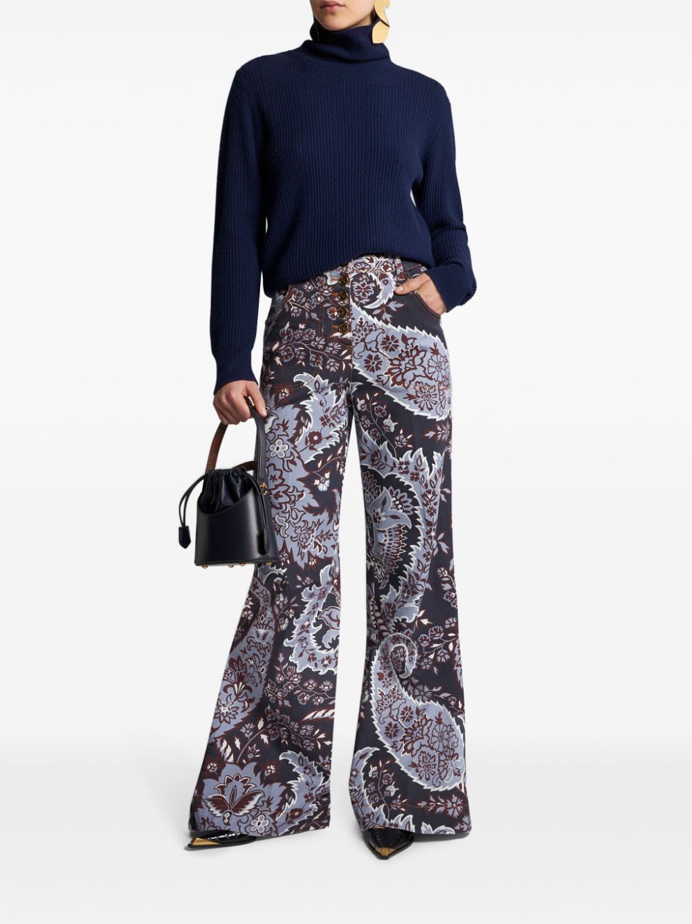 ETRO Kasjmier coltrui - Blauw