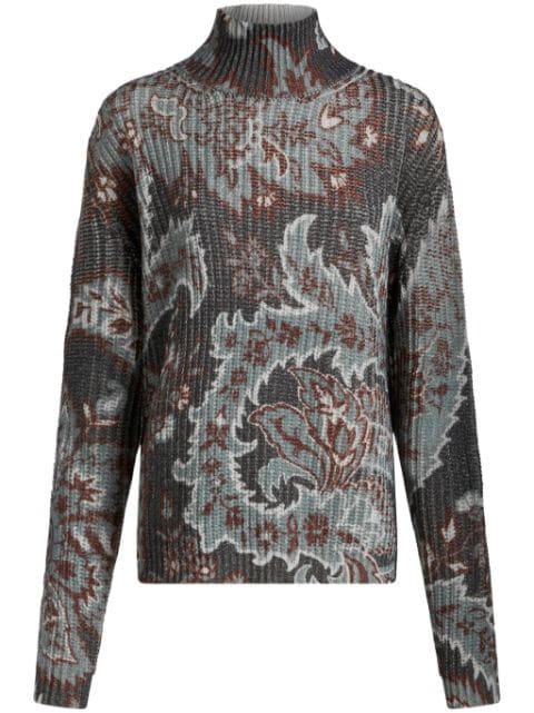 ETRO floral-print wool sweater