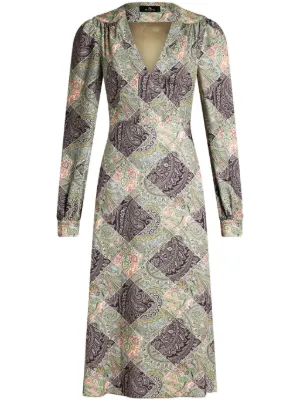 Alice + Olivia Delora floral-print long-sleeve Maxi Dress | Green | FARFETCH Alice + Olivia Delora floral-print long-sleeve Maxi Dress | Green | FARFETCH