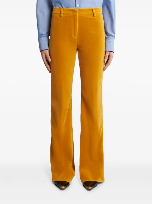ETRO ベルベットフレアーパンツ ETRO ベルベット フレアパンツ | オレンジ | FARFETCH JP