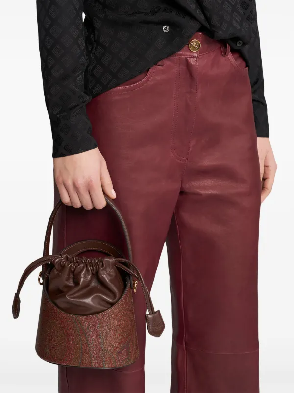 ETRO Saturno ペイズリー ショルダーバッグ S | ブラウン