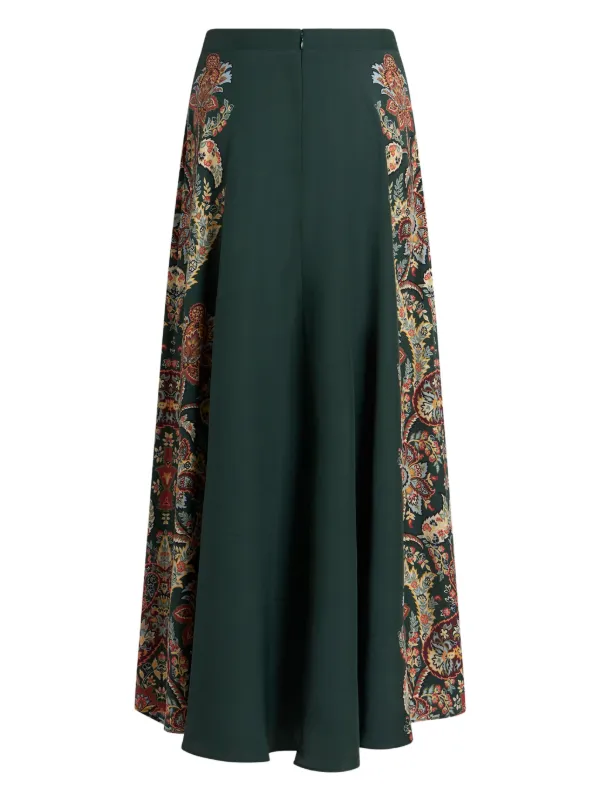 スカート ETRO SS25 PAISLEY PRINT MIDI SKIRT (WRFA0112 99SP5B3X0800) ETRO paisley-print Pleated Midi Skirt | Neutrals | FARFETCH JO