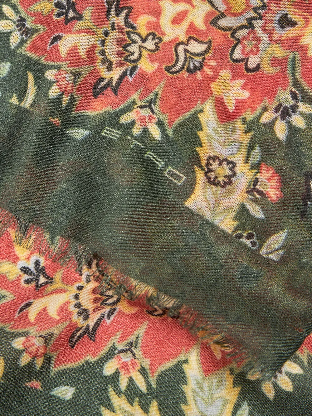 ETRO Sjaal met paisley-print - Groen