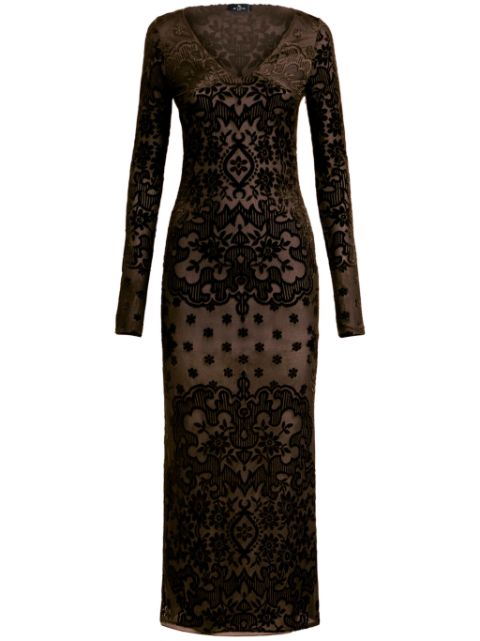 ETRO paisley velvet dress Women