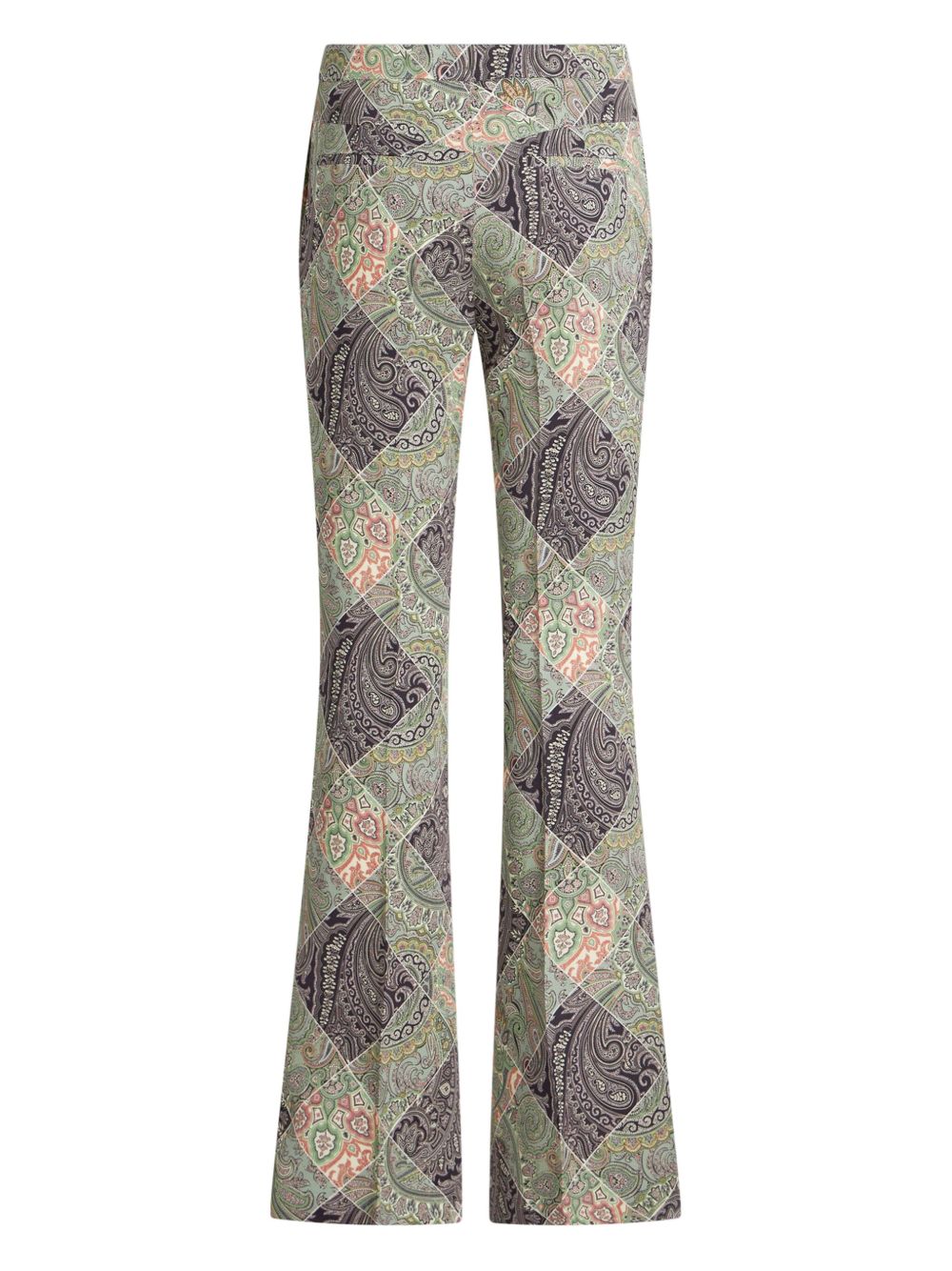 Affordable ETRO flared printed cady trousers Women