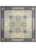 ETRO paisley-print fringed shawl - Green