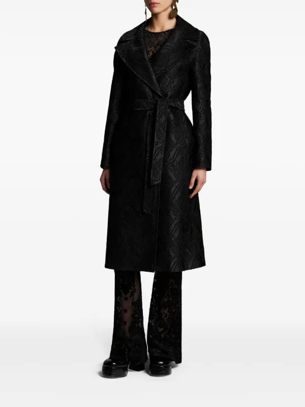 ETRO ジャカード ベルテッドコート ブラック 23820119_54211557_1000.jpg