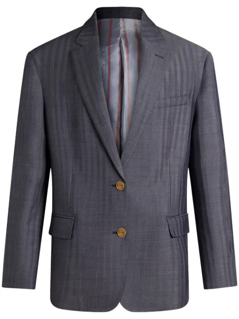 ETRO logo-engraved buttons oversized jacket