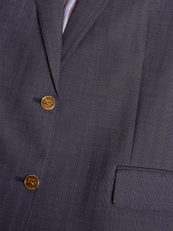 ETRO オーバーサイズ ジャケット | グレー | FARFETCH JP