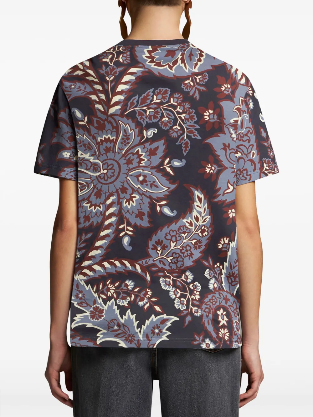 Cheap ETRO paisley-print cotton t-shirt Women