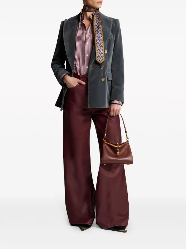 ETRO ボタン ベルベットジャケット | グレー | FARFETCH JP