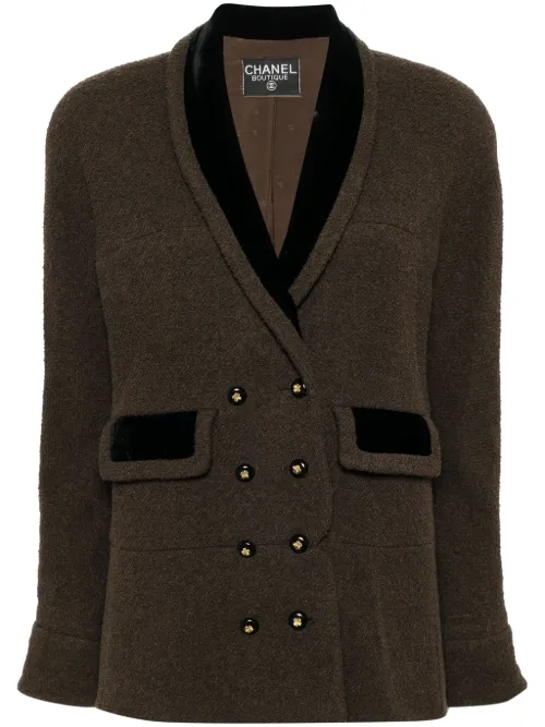 Veste croisée en tweed (années 2000) - CHANEL Pre-Owned - Modalova