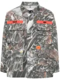 WTAPS camouflage-print cotton shirt jacket - Grey