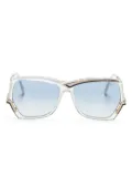 Cazal Mod 178/3 geometric-frame sunglasses - White