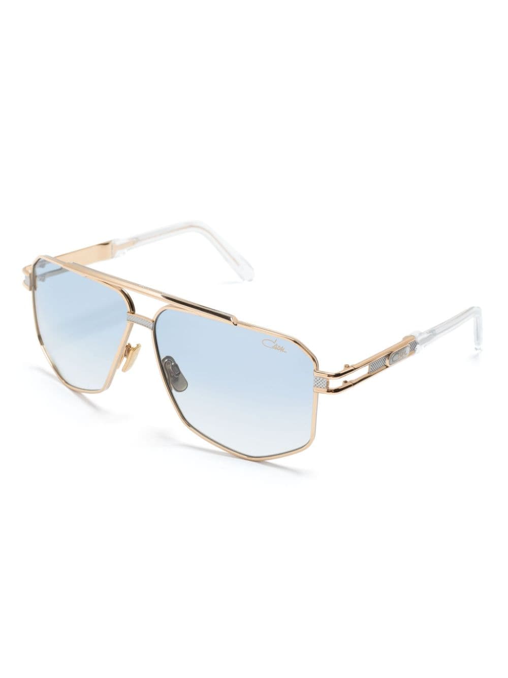 Shop Cazal 9110 Pilot-frame Sunglasses In Gold