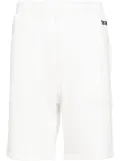 Zegna logo-embroidered jersey track shorts - White