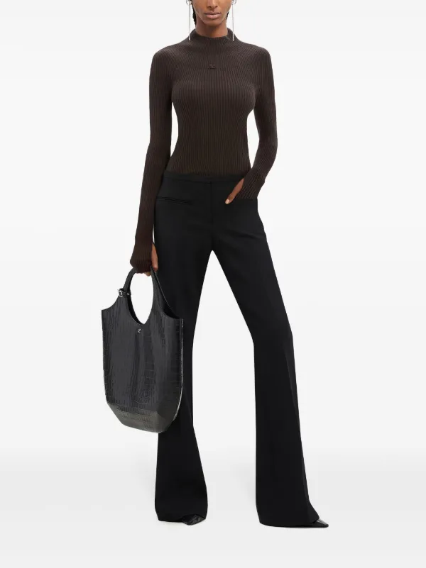 【関税込み】Courreges ボディスーツ Courrèges ジップアップ ボディスーツ | ブラック | FARFETCH JP